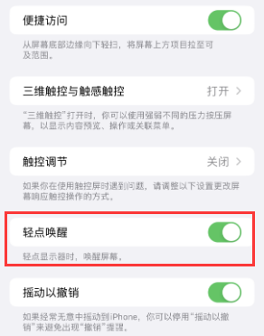 蒙自苹果授权维修站分享iPhone轻点无法唤醒怎么办 