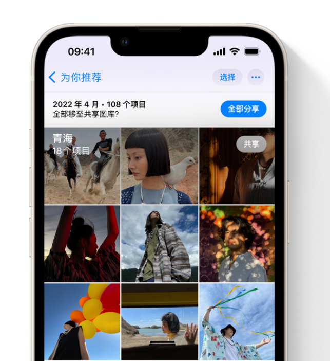 蒙自苹果维修网点分享在 iPhone 上使用共享图库 